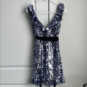 Free People purple sequin cocktail dress